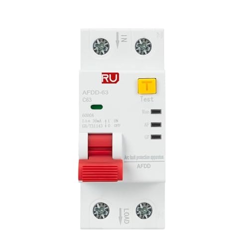 Dispositif de protection contre les défauts d'arc disjoncteur RCBO MCB surcharge 63A