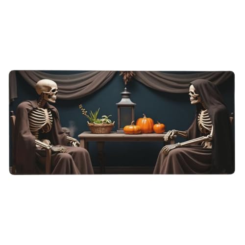Grand tapis de souris de jeu aux bords cousus et base caoutchouc robuste