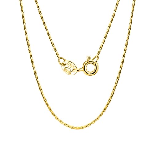 Collier maille Cardano KnSam en argent véritable, éclat minimaliste pour femme