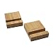 AuroTrends 2pack Desktop Cell Phone Stand for iPhone: Portable Bamboo Smartphone Holder- Simple Natural and Elegant- Universal Holder Stand Compatible with All Cell Phones and iPad Mini