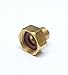 FASPARTS 3/8" Male NPT MPT MIP to 3/4" Female GHT Garden Hose Thread Adapter Brass Fitting Fuel / Air / Water / Boat / Gas / Oil WOG House / Boat / Lawn / Power Wash / Irrigation