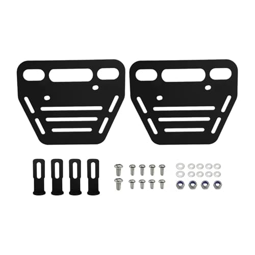 Sacoches selle moto et supports montage porte-bagages arrière Scrambler