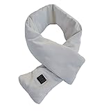 Solider USB-Heizschal Winter-Heizschal USB-Einstecken des elektrischen Heizschals Drei-Gang-Regulierung USB-Heizung Heizung Nackenstütze Heizkissen Heizstrahler Auf Gasflasche (White, One Size)