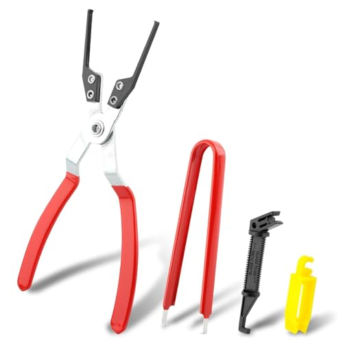 4-Pack Relay Puller Pliers Set, Automotive FMM Fuses Puller Tool, Vehicles Battery Terminal Remover, Pliers for Removing Relays on Vehicles