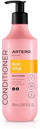 Artero Ikon Vital. Acondicionador para Perros. Hidrata, Suaviza y Protege el Manto. Enriquecido con Avena, Ideal para Pieles sensibles y mantos con Nudos o Tendencia al encrespamiento. (300 ml)
