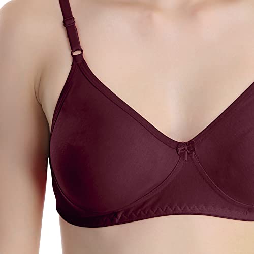 Image of Cotton Blend Seamless Bra for Womens