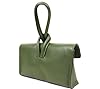 Lusso in pelle Italian Leather Handbag with Detachable & Adjustable Straps - Versatile Leather Bag - Wrist Bag - Clutch Bag (Olive) #1