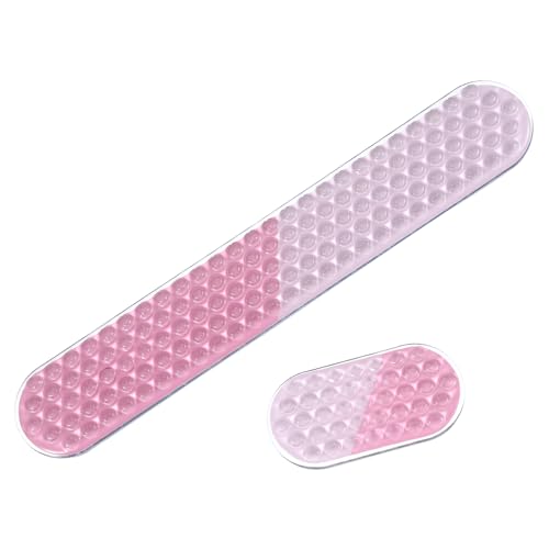 Repose-poignet silicone rose ombré idéal pour le télétravail et l'organisation du bureau