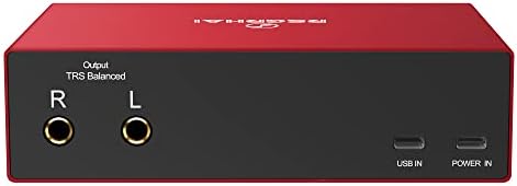 Audio Interface True Stereo Sound Card For Recording For PC/Win/Mac USB Audio Interfaces with 24-bit/192 kHz, Red