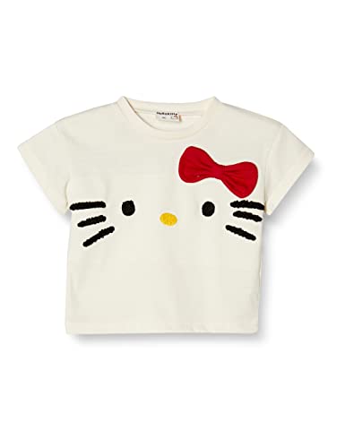 [サンリオ] Tシャツ ハローキティリボン付き ベビー オフホワイト
