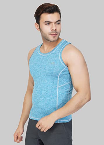 Image of Vector X OMT-199 Men Sleeveless Tshirt, Textured Vest for Men, Polyester Sando for Gym, Cycling, Running, & Other Sports