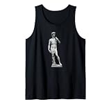 Michelangelo's David Statue mit riesigem Pixel-Penis Tank Top