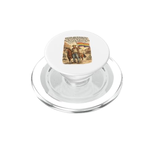 PopSockets Cowboy Gay de la Ville PopGrip MagSafe pour Sorties Urbaines