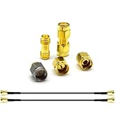 AURSINC SMA Calibration Kits Test, Connector Short/Load/Open/Thru Type 5pcs/Set and Connectors SM...