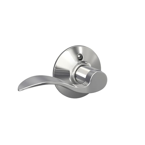 Image of SCHLAGE F170ACC625RH F170 ACC 625 RH Accent Right Hand Dummy Lever, Standard, Bright Chrome
