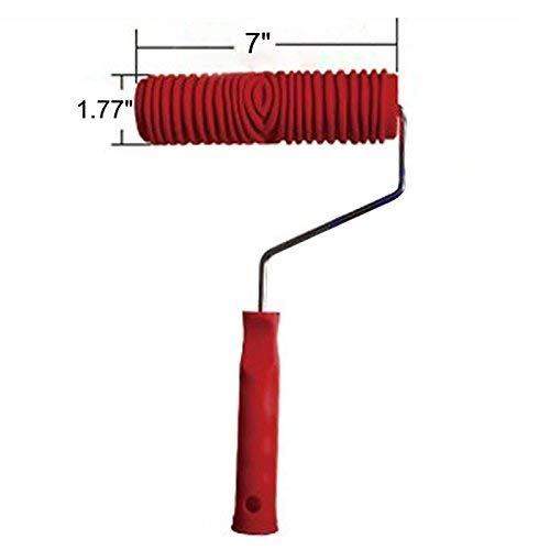 Tinton Life 61126DJ-SQSB ® 2Pcs Rubber 7 Inch Empaistic Wood Pattern Painting Roller + 3.9 Inch Graining Painting Tool thumb #4