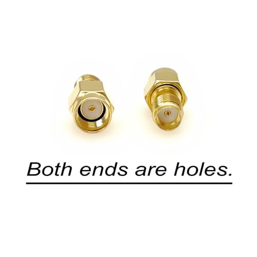 JZK 5x RP-SMA Male to SMA Female Coaxial Adapter Connector Converter for Antenna signal amplifiers, RF coaxial cables, Router - Image 3