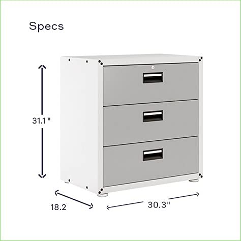 Itbe For Home Ready-To-Assemble 3 Drawers Steel Cabinet (White) #TOP1