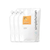 simplehuman Mandarin Orange Moisturizing Liquid Hand Soap Refill Pouch, 34 Fl. Oz.