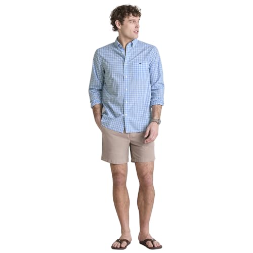 vineyard vines Men's Tobago Check Perfect Wash Poplin Shirt3