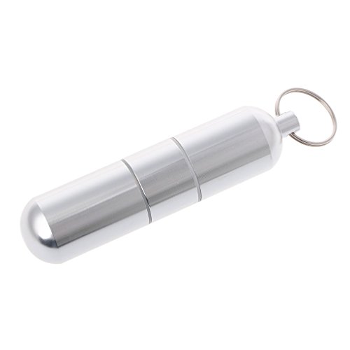 Preisvergleich Produktbild SimpleLife Zigarettenetui, tragbarer Mini-Aluminium-Zigarettenetui Schlüsselanhänger wasserdichter Zahnstocherhalter, 9.5x2.4cm