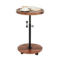 Table D'appoint À Roulettes Réglable En Hauteur (45-80 Cm),en Forme De C , 360 ° Pivotante Canapé Table D'appoint Pour Canapé ,Petite Café Moderne C Tables, Aux 4 Roulettes,pour Salon/Chambre/Balcon Table D'appoint À Roulettes Réglable En Hauteur (45-80 Cm),en Forme De C , 360 ° Pivotante Canapé Table D'appoint Pour Canapé ,Petite Café Moderne C Tables, Aux 4 Roulettes,pour Salon/Chambre/Balcon