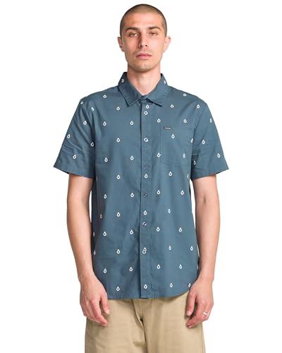 Volcom Men's Patterson Short Sleeve Button Down Woven Shirt