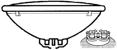 Jabsco Bombilla de haz sellado, 12 V, 7 pulgadas 67262-0000, bombilla de haz sellado, 12 V, 7 pulgadas,