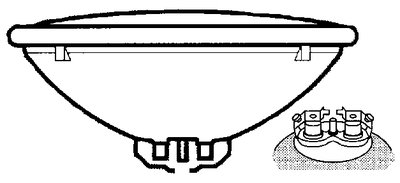 Jabsco 7-Inch Bulb for 61040 Series optique scellée durable
