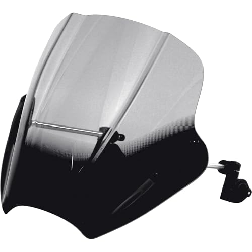 Protector de viento MRA SpeedScreen (modelo SPS) para motocicletas desnudas y cruisers, color gris humo miniatura 1