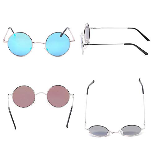 Image of Vintage Small Round Polarized Hippie Sunglasses for Men Women Circle Sun Glasses NP1002
