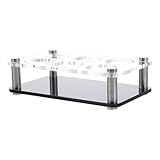 FOMIYES Portavasos de Acrílico para 6 Vasos Estructura Compacta 2X3, Diámetro 3.8 CM, Adecuado para Uso en Bares y Cafeterías