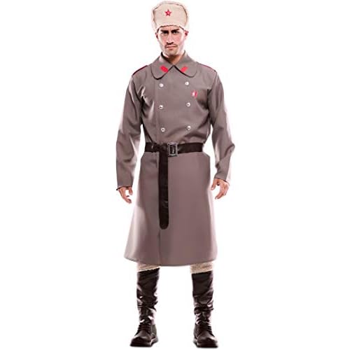 EUROCARNAVALES Disfraz de Ruso Gris para Hombre