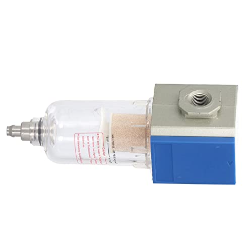 Compressed Air Filter, Pneumatic Tools Compressors Filters Aluminum Alloy Low Pressure Loss Unique Bypass Structure for Industry GF200-08