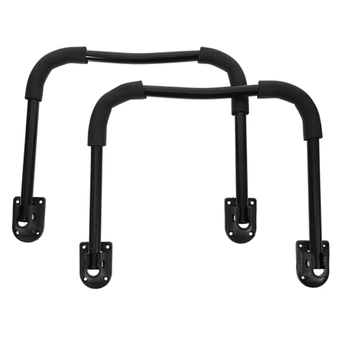 Vaguelly 2個 字型折りたたみテーブル脚 アイアン製 滑り止め付き 簡単取付 デスク用折畳み足 多用途パソコン机脚 シンプルでマルなデザイン