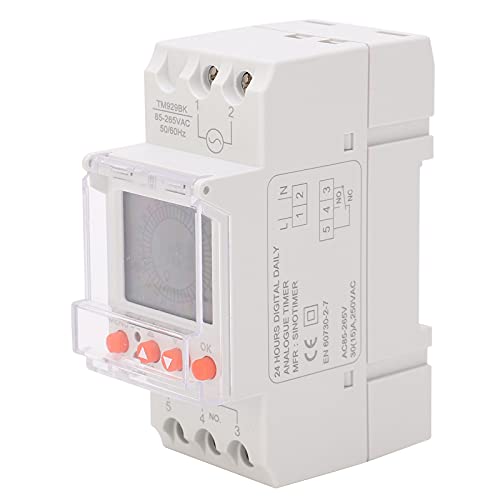 Interruptor temporizador digital programable y cronómetro exacto de ABS para electrodomésticos 4