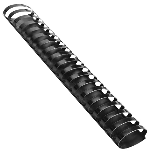 HOUYEE 2 Inch Plastic Binding Comb 19 Ring, 450 Sheet Capacity, Letter Size Black Comb Binding Spines (10 Pack)