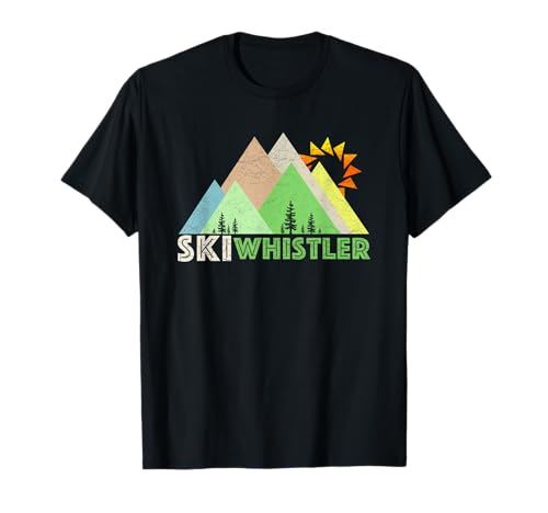 Ski Whistler -Retro Vintage Whistler, BC T-Shirt