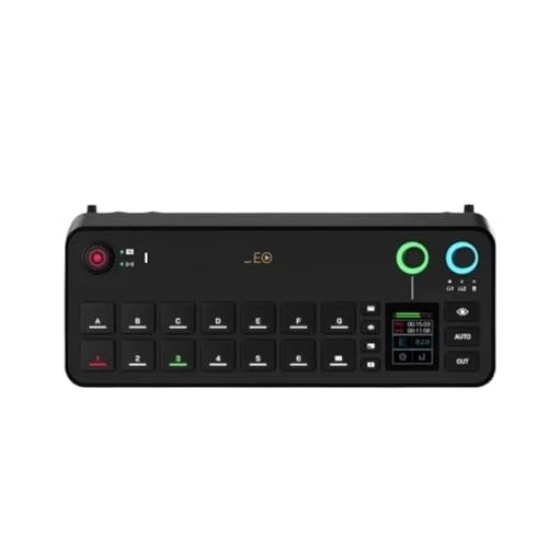 Y0S3QZ1 Caster Video All-in-one Video and Audio Production Console Powerful Video Switching Recording Production for Video Podcast
