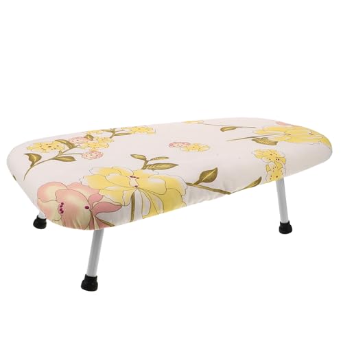 UKCOCO Mini Tabla de Planchar Plegable Patas Antideslizantes y Funda, Compacta y Ligera para Planchado en Espacios Pequeños y Mesas