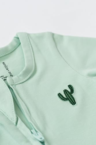 Image of monica + andy Double Zipper One Piece, 100% Organic Baby Clothes for Girls & Boys, Unisex, Preemie, Newborn & Infant Sizes