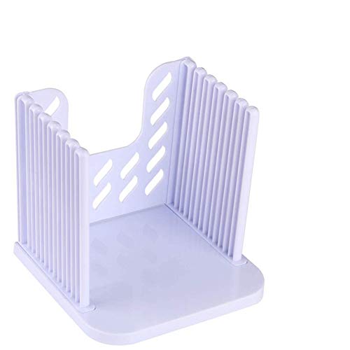 Trancheur à Pain En,Trancheur à Pain,Guide De Tranche De Pain Avec Ramasse-miettes - Pour Pain Maison, Pliable Et Compact (Blanc) Cover