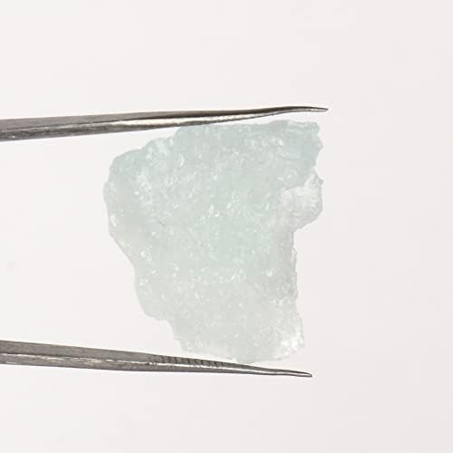 GEMHUB 28.05 CT Aqua Sky Aquamarine Rough Loose Gemstone Certified Aquamarine Chakras Healing Crystals, Energy Stone, Chunky Loose Gemstone image 5
