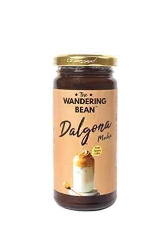 The Wandering Bean Beaten Dalgona Mocha Coffee, Instant Coffee Paste 120g Jar Rich, Creamy and Frothy Beaten Coffee, Make Hot Coffee, Cappuccino or Cold Coffee