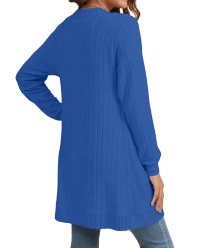 Image of YSYOKOW Cardigan Sweaters for Women Long Sleeve Open Front with Pockets | Long Cardigans for Women Lightweight Soft Casual Dressy Loose Fit Cardigan Sweater with Pockets for Work and Office