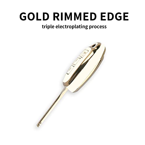 Mild East For Toyota Key Fob Cover With Metal Key Chain, Soft Tpu Easy To Press Key Fob Shell Case For 2012-2019 Camry Corolla Rav4 Tacoma Highlander Avalon Venza, White #TOP4