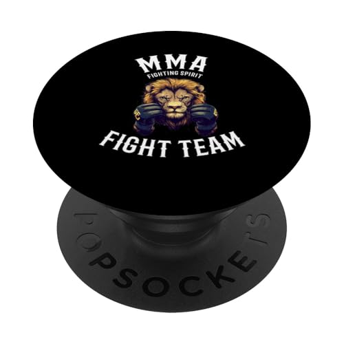 MMA Fight Team - León de las artes marciales mixtas PopSockets PopGrip Adhesivo