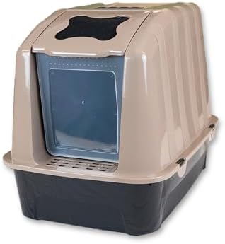 XXL Büyük Boy Kapalı Kedi Tuvaleti, Filtreli ve Kürek Hediyeli, 59x41,5x47,5 cm - VN11097 - Görsel 2