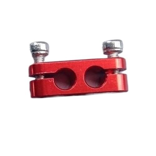 Aluminum Carburetor Needle Lock Clamp for Gas RC Boats, Anti-Loose Fuel Needle Fixer, Model Boat Accessory(Red)