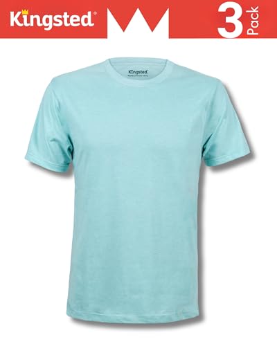 Image of Kingsted T-Shirts for Men Pack - Royally Comfortable - Super Soft Premium Fabric - Well-Crafted Classic Tee